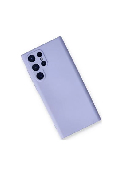 Newface Samsung Galaxy S24 Ultra Kılıf Nano İçi Kadife Silikon - Lila