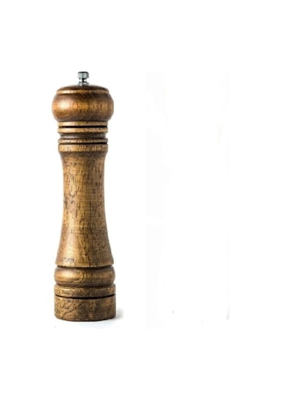 Ahşap Baharat Tuz Öğütücü Değirmen Tuzluk Baharatlık 14 Cm Tek Ad