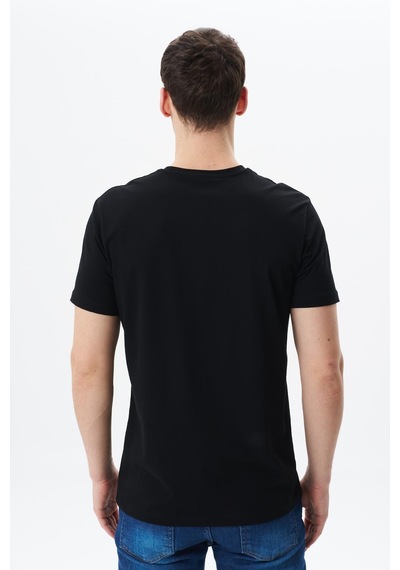 AR-MA Arma Erkek Regular Fit Baskılı Süprem Bisiklet Yaka Tişört Y29344453402 Siyah