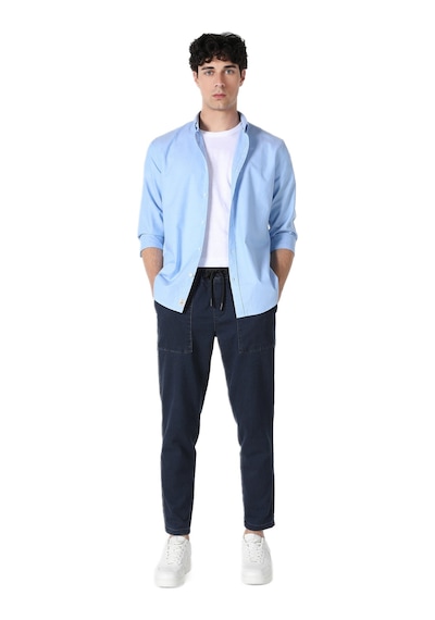 Colin's Colins Slim Fit Shirt Neck Düz Erkek Mavi Uzun Kol Gömlek Cl1048576 Q1.v1 Lbl Açik Mavi