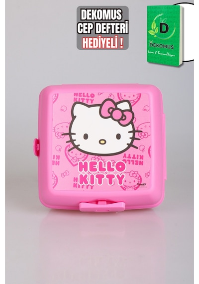 Dekomus Cep Defteri Ve Yeni Sezon Lisanslı Hello Kıtty 2 Katlı Beslenme Kutusu / Lunch Box 2'lisi Pembe
