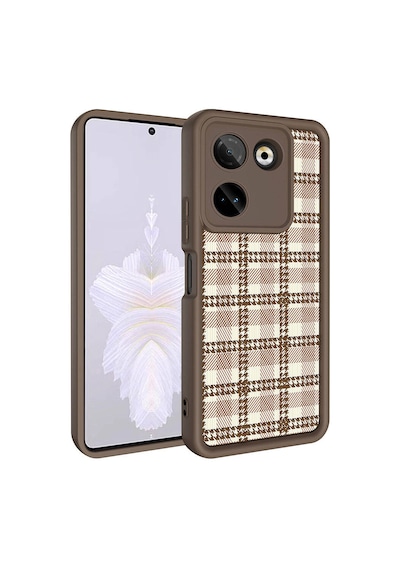 Zore Tecno Camon 20 Pro 4g Kılıf Kamera Korumalı Baskılı Arka Yüzey Ogaa Klas Kapak - Siyah