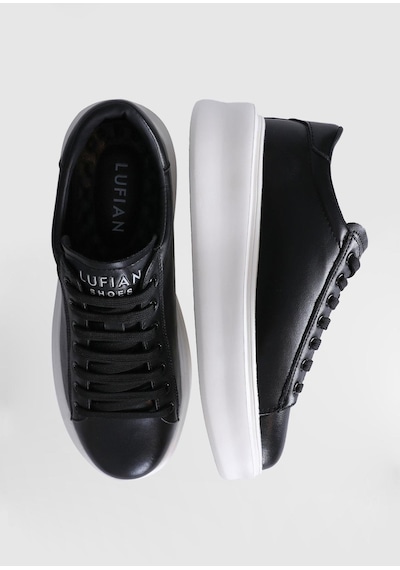 Lufian Gage Casual Beyaz Erkek Sneaker Ayakkabı 111230234-siyah Siyah