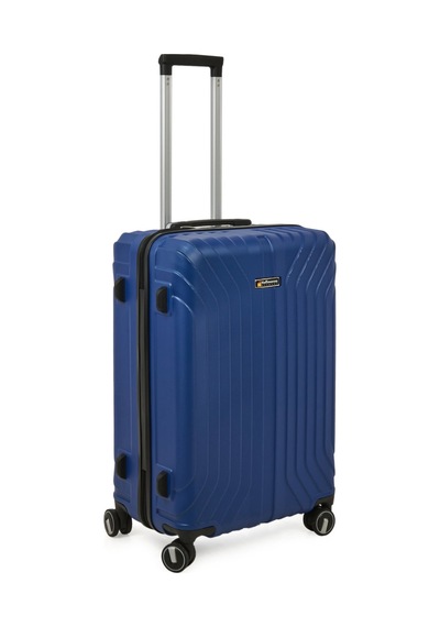 Hoffmannss Vertical Line Orta Boy Abs Valiz - Gece Mavisi - 66x45x26 Cm Çok Renkli
