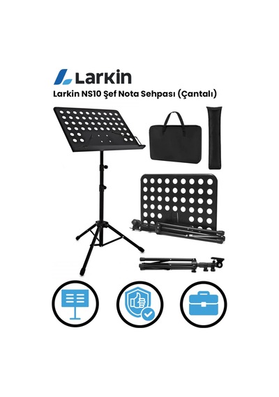 Larkin Ns10 Şef Tipi Nota Sehpası Katlanır Taşıma Çantalı