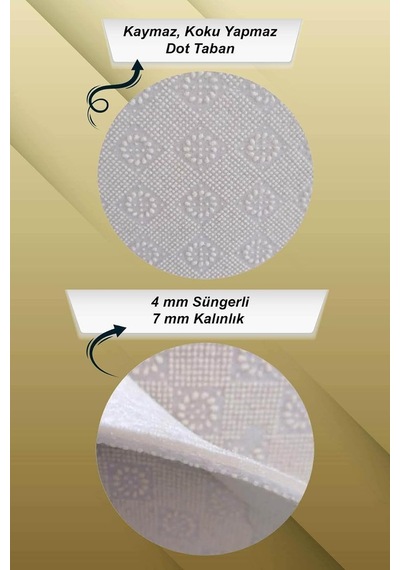 Kaymaz Tabanlı Kesme Rulo Yolluk Renkli Patchwork Ar320, Turuncu, 160 X 200 Çok Renkli