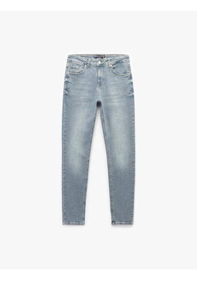 Koton Normal Bel Pamuklu Skinny Fit Jean Pantolon - Michael Jean İndigo Stone 6wam40098nd İndigo - Taş Koton Normal Bel Pamuklu Skinny Fit Jean Pantolon - Michael Jean İndigo Stone 6wam40098nd İndigo - Taş