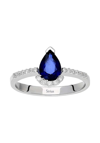 Sirius Pırlanta Ve Damla Safir Taşlı Yüzük 0862R0001
