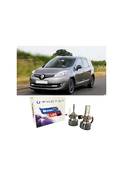 Renault Scenic Kısa Far Ampulü H7 Mono Yeni Seri Beyaz 2009-2016