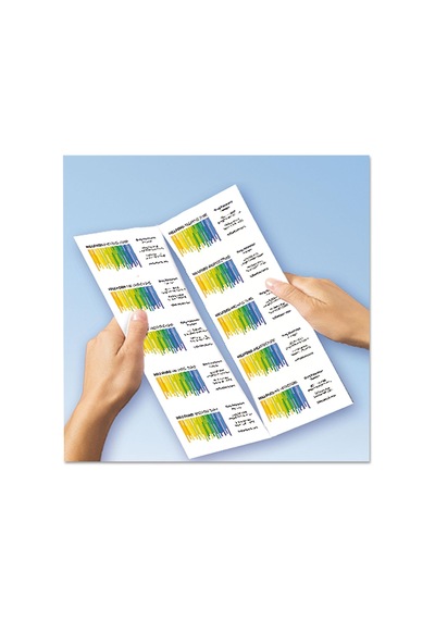 Clean Edge Yazdırılabilir Kartvizitler, Emin Besleme Teknolojisi, 2" X 3.5", Beyaz, Lazer Yazıcılar İçin 400 Boş Kart 5877