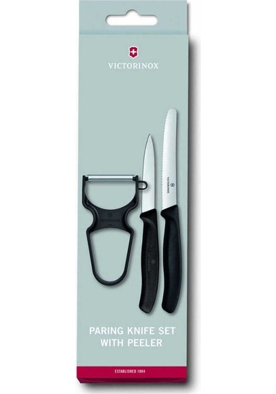 Victorinox Vt 6.7113.35 Swissclassic Üçlü Soyacak Ve Bıçak Seti Siyah