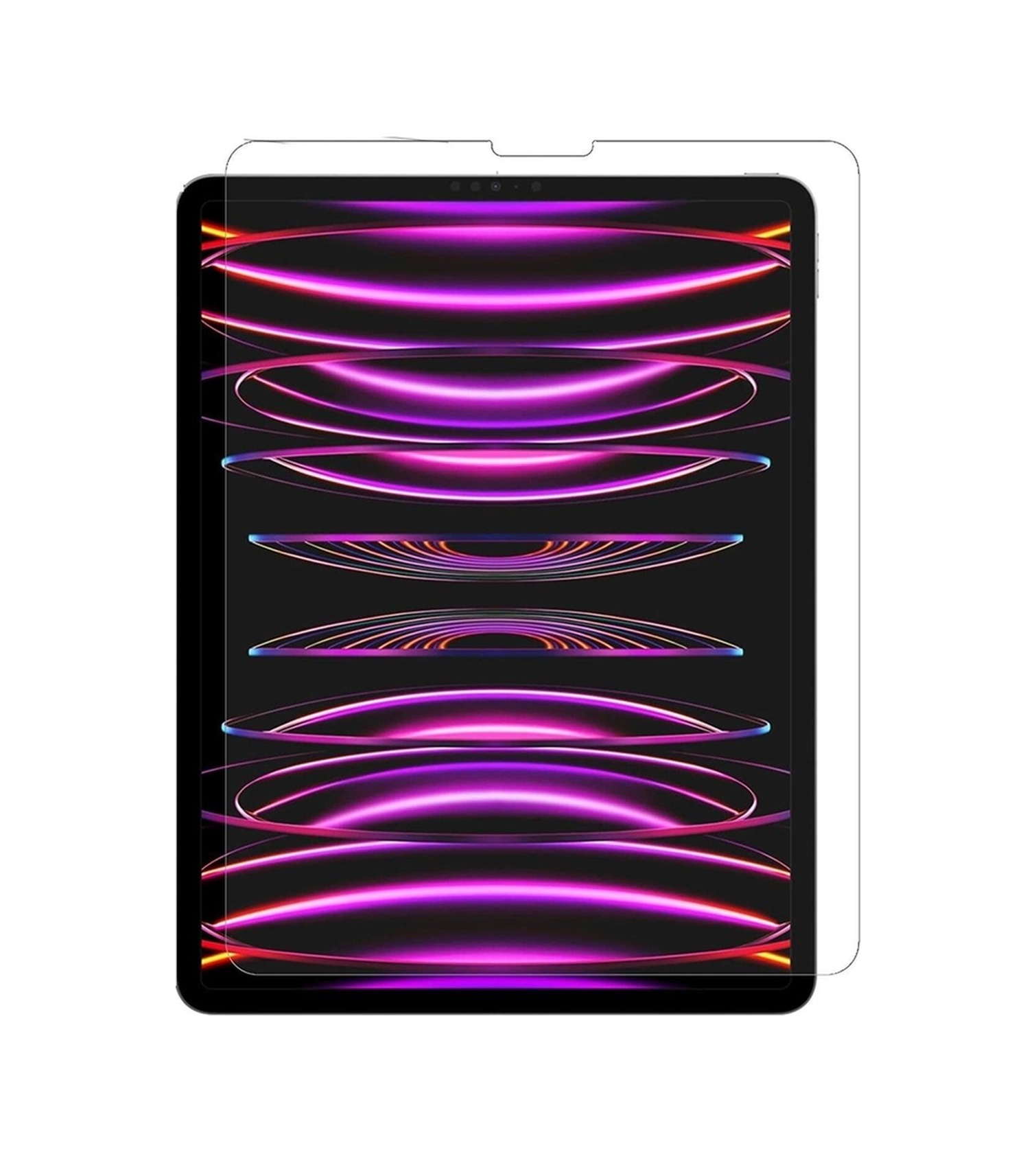 Apple Uyumlu iPad, Pro 12.9 M2 Çip 2022 6. Nesil Nano Kırılmaz Ekran Koruyucu Şeffaf Cam Koruyucu
