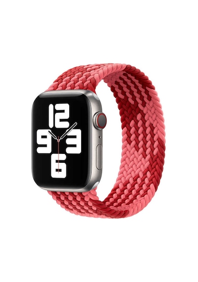 WIWU Apple Uyumlu  Watch 44mm Wiwu Braided Solo Loop Contrast Color Small Saat Kordon Kayış Bileklik ZORE-216038