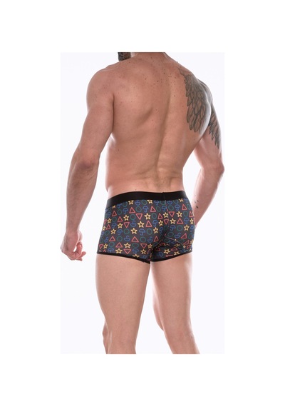 COjans Erkek Desenli Mini Boxer Çok Renkli