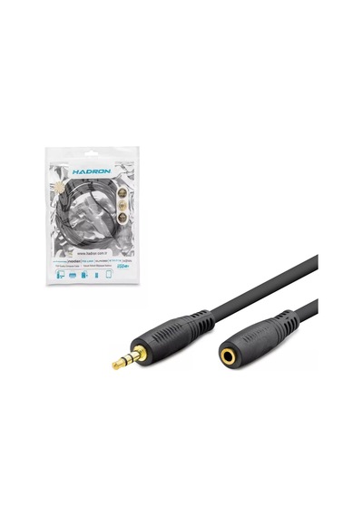 KULAKLIK UZATMA KABLOSU 3.5MM GOLD ERKEK DİŞİ 3MT HADRON HDX-1019