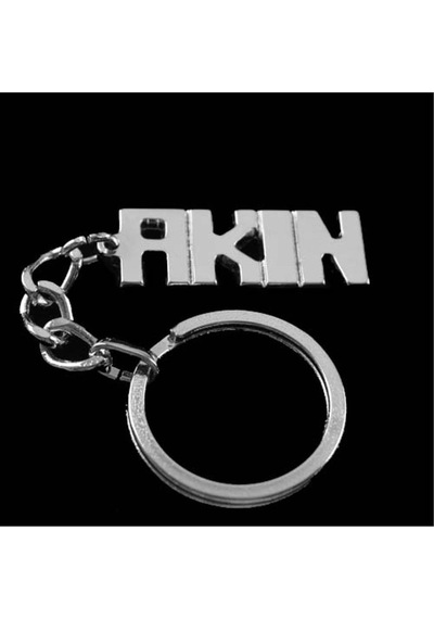 Ilkeshop Akın İsimli Anahtarlık- Çok Renkli