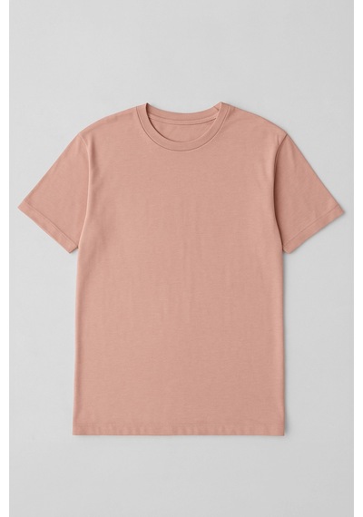Markapia Woman Kadın %100 Pamuk Basic T-shirt Somon