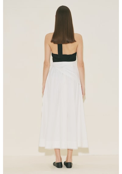Manuka Önü Düğmeli Poplin Etek Ekru Ss26etk00001-02 Ekru