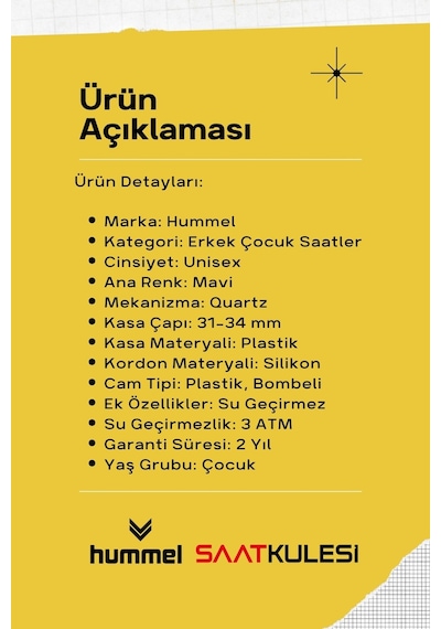 Hummel Erkek Kız Çocuk Kol Saati Mavi Hm-1006la-3