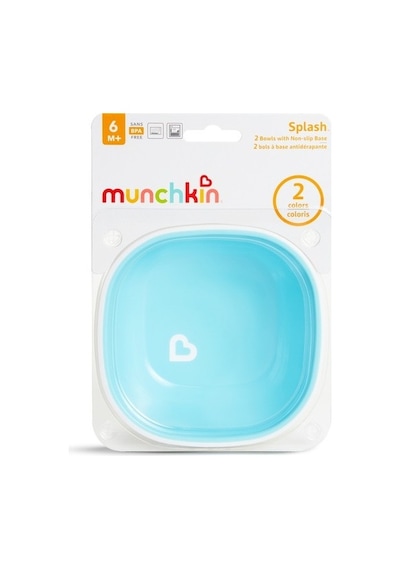 Munchkin 2li Sıçramayı Engeleyen Kase 6 Ay+ Mavi Yeşil