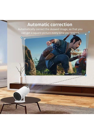 Ayrex Limimart 5g Wifi Projektör, 4k Destek, 130 '' Ekranlı 5.0 Bluetooth Hoparlör, Otomatik Keystone Düzeltme, Andr