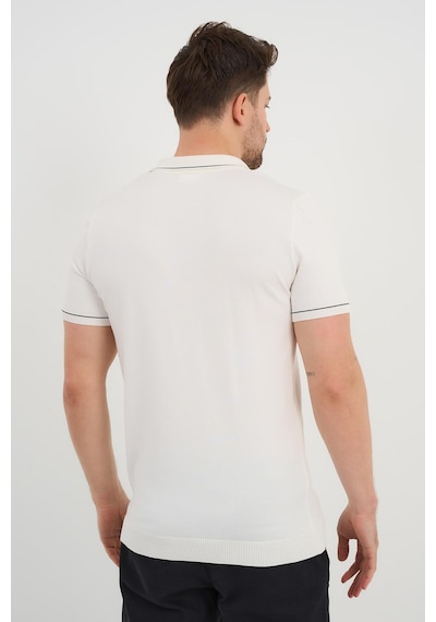 Alexander Gardi Alexandergardı Resort Yaka Triko T-shirt Beyaz