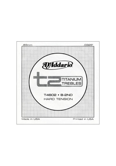 D'addario T4602 Titanium Hard - Si - Tek Tel Klasik Gitar Tek Tel