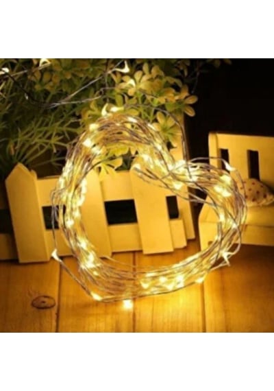 Buffer Sarı Peri Led Flaşlı Işık 3 Metre Dekoratif Oda Ve Organizasyon Aydınlatması Renkli