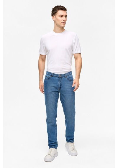 Backandbond Mavi Slim Fit Denim Pantolon Çok Renkli