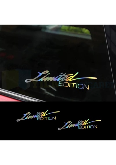 Limited Edition Hologram Oto Sticker Kelebek Cam Araba Etiket Çıkartma Yapıştırma Aksesuar 2 Adet