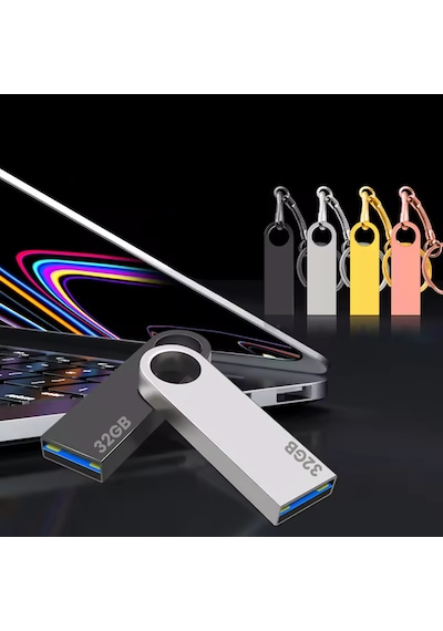 32gb Usb 2.0 Flash Bellek Metal Kasa Hızlı Depolama Taşınabilir