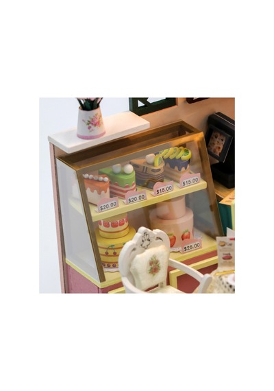 Led Işıklandırmalı Maket Ev 3d Puzzle Ahşap Minyatür Maket Kiti Dıy Kendin Yap