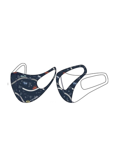 BLACKSPADE Çocuk Koruyucu Maske Araba Desen S1