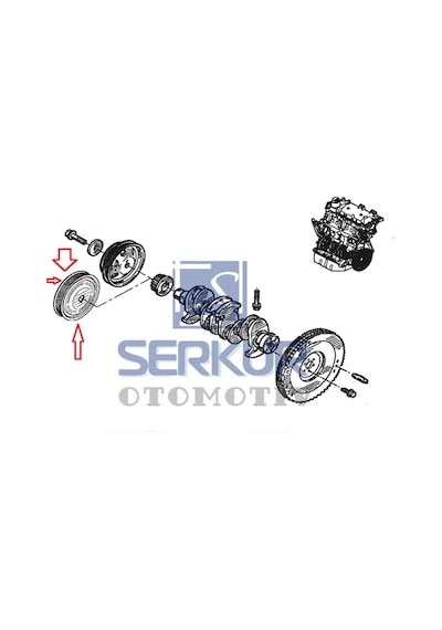 8200676428 Krank Kasnak Clio 2 3 4 Kangoo 1 Logan Sandero 1 2