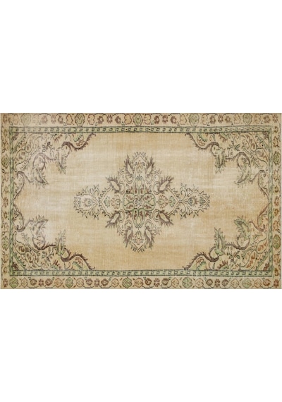 Trendy Vintage Eskitme Patchwork Yün Halı - 164x250 Cm 9993