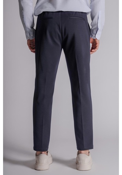 Beli Yarım Lastikli Chino Slim Fit Crop Pantolon Siyah Lacivert Beli Yarım Lastikli Chino Slim Fit Crop Pantolon Siyah Lacivert