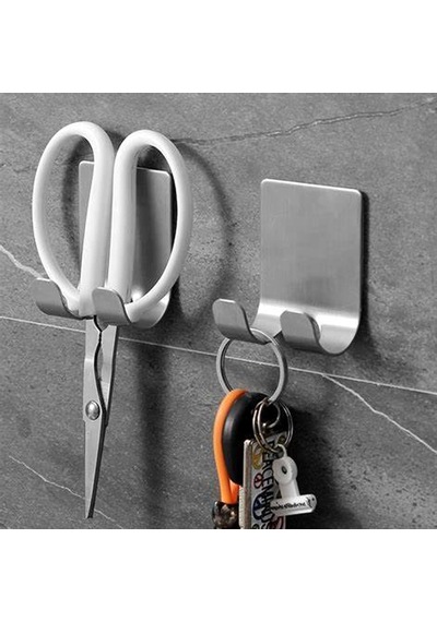 Paslanmaz Çelik Metal Banyo Jilet Ve Traş Bıçağı Tutucu, Kendinden Yapışkanlı, Çift Askılı, Delme Gerektirmez, Su Geçirmez, Nemli Ortama Dayanıklı, Fayans, Mermer, Cam, Ahşap Uyumlu