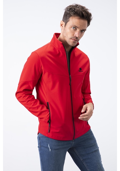 Tommylife Tommy Life Kırmızı Fermuarlı Dik Yaka Su Ve Rüzgar Geçirmez Softshell Erkek Mont - 88050 Kırmızı