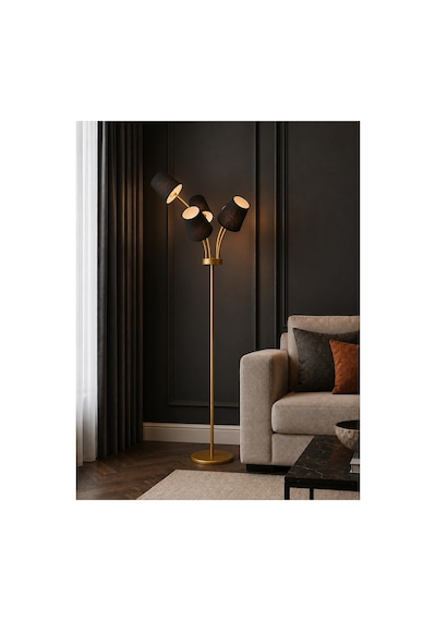 Florina Eskitme Metal Premium Tasarım 5 Başlıklı Kumaş Şapkalı Ayaklı Lambader Siyah Başlıklı Modern Dekoratif Zemin Lambası Salon Oturma Odası Yatak Odası Köşe Aydınlatma E27 Duy Uyumlu Florina Eskitme Metal Premium Tasarım 5 Başlıklı Kumaş Şapkalı Ayaklı Lambader Siyah Başlıklı Modern Dekoratif Zemin Lambası Salon Oturma Odası Yatak Odası Köşe Aydınlatma E27 Duy Uyumlu