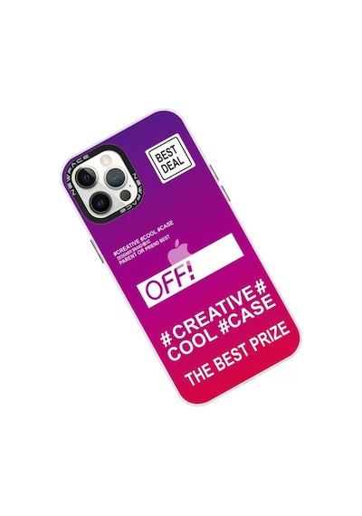 Newface Apple İphone 12 Pro Max Kılıf Estoril Desenli Kapak - Estoril - 9 Mor