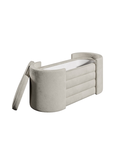 Rosita Sandıklı Bench Şıklık Ve Pratikliğin Mükemmel Uyumu, Modern Puf KREM