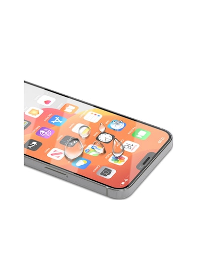 Apple Uyumlu   iPhone 12 6.1 Full Glue Tempered Cam Ekran Koruyucu Full Siyah
