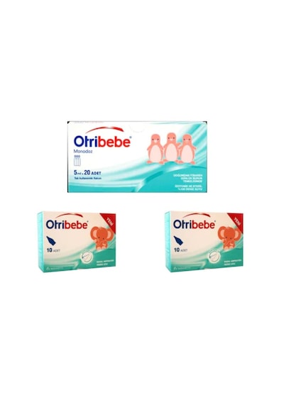 Otribebe Burun Aspiratörü Yedek Ucu 2 x 10'lu + Monodoz 1 Paket