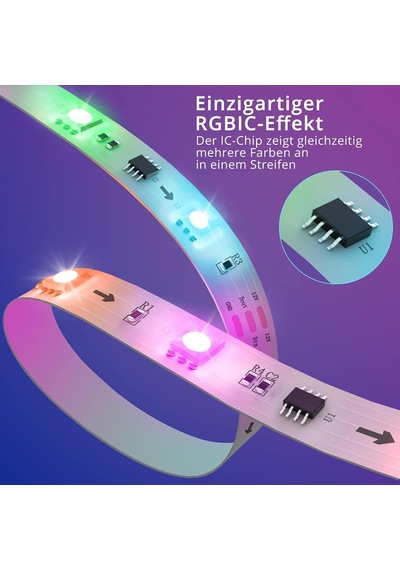 Govee Led Şerit, Rgbıc Led Şerit 20m, Müzik Senkronizasyonu, Segment Kontrolü, Renk Değişimi, 64 Sahne Modu, Uygulama Aracılığıyla Kontrol Edilebilir, Parti, Ev, Yatak Odası, Tv İçin, 2 Rulo 10m Siyah Govee Led Şerit, Rgbıc Led Şerit 20m, Müzik Senkronizasyonu, Segment Kontrolü, Renk Değişimi, 64 Sahne Modu, Uygulama Aracılığıyla Kontrol Edilebilir, Parti, Ev, Yatak Odası, Tv İçin, 2 Rulo 10m Siyah