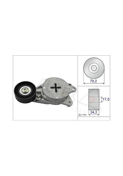 ABA 25659268 ALTERNATÖR GERGİ RULMANI Toyota Corolla Uyumlu-AURIS-YARIS-