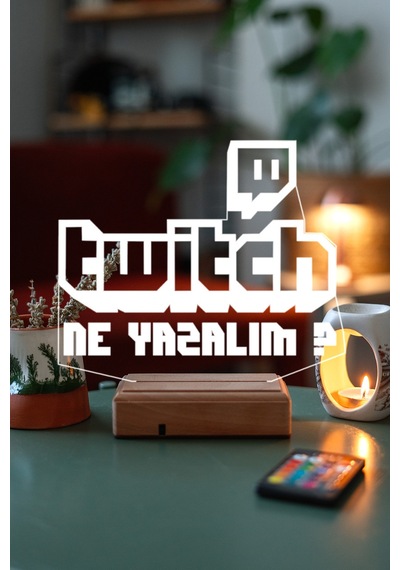 Kişiye Öze Hediye Twitch 3D Led Gece Lambası
