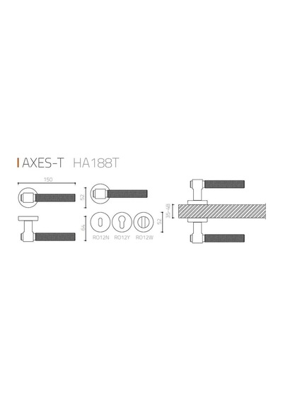 System Axes-l Kapı Kolu Rose Renk Ha213ro12 Rs