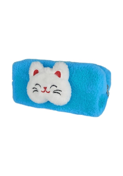 Yumuşak Peluş Kalemlik Mavi