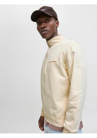 Jack & Jones Jack&jones Jornorrebro Yarım Fermuarlı Dik Yaka Erkek Sweatshirt 12282899 Beyaz Jack & Jones Jack&jones Jornorrebro Yarım Fermuarlı Dik Yaka Erkek Sweatshirt 12282899 Beyaz