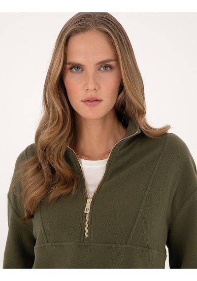 Pierre Cardin Kadın Haki Sweatshirt 50314954-vr027 Haki